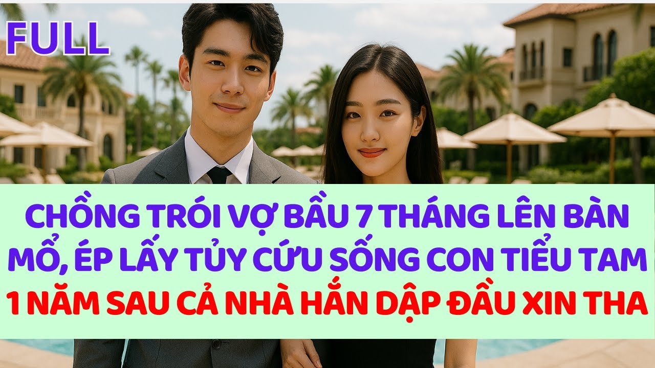 Chồng trói vợ bầu 7t lên bàn, ép lấy tủy cứu sống con tiểu tam, 1 năm sau cả nhà hắn dập dầu xin tha
