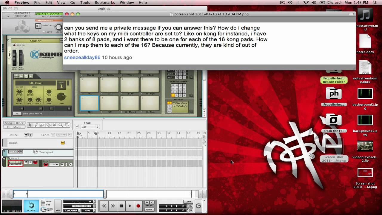 Reason  5 - Kong Tip #2: assigning pads to your keyboard (Record 1.5 tutorial)