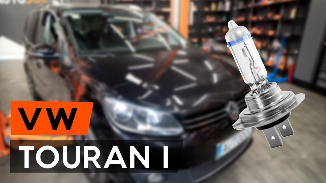 Cómo cambiar la bombilla delantera en VW TOURAN 1t3 y solucionar problemas [TUTORIAL DE AUTODOC]