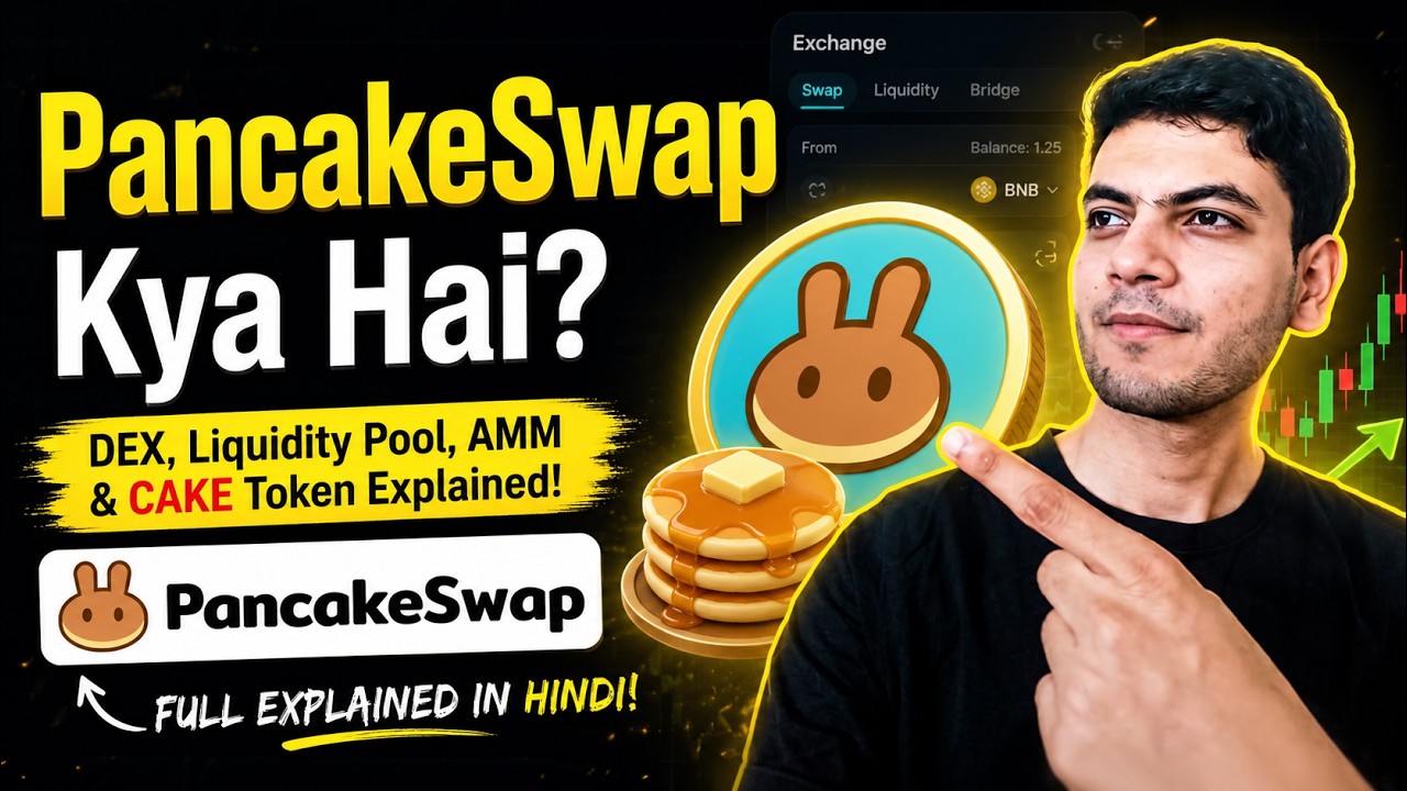 What is PancakeSwap? 🔥 | DEX, Liquidity Pool & CAKE Token Explained in Hindi