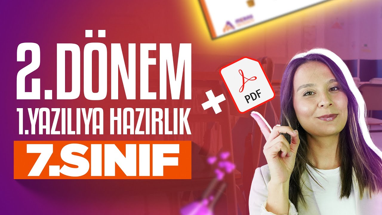 7. Sınıf 2. Dönem 1. Yazılıya Hazırlık | Fen Bilimleri 2025