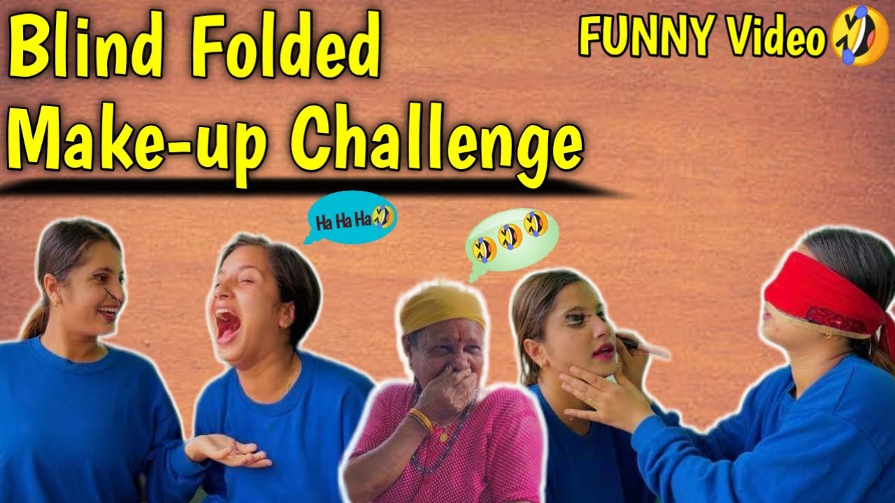 Blind Folded Makeup Challenge || Smarika Dhakal || Samarika Dhakal ||