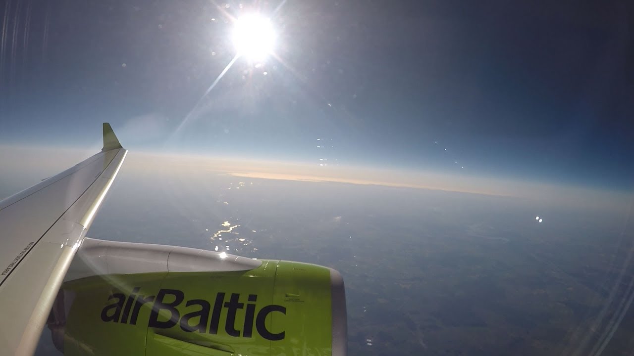airBaltic Airbus A220 timelapse from Riga to Vienna | BT431