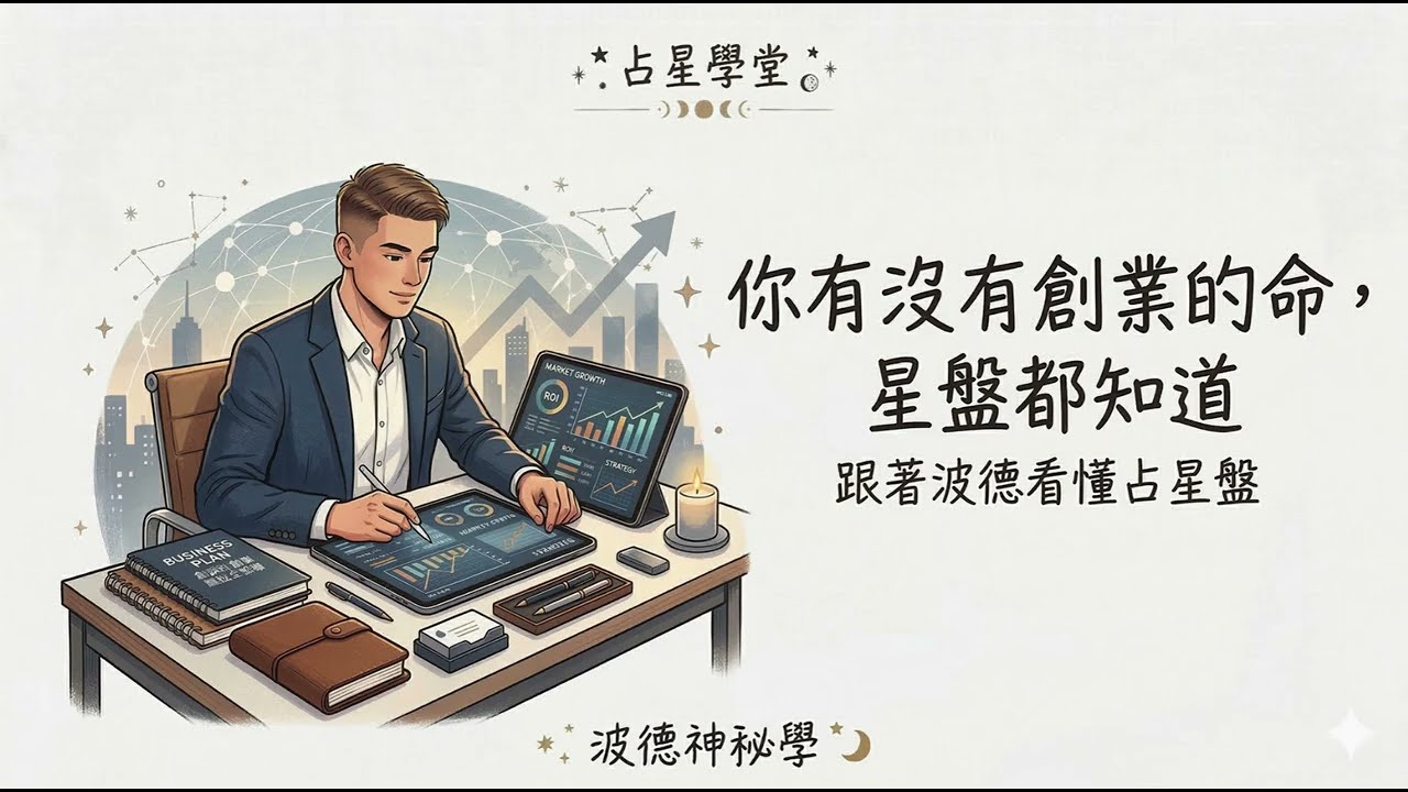 占星學堂｜你有創業當老闆的命嗎｜占星盤都知道