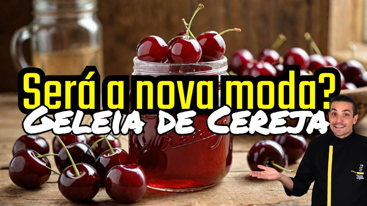 Depois do PISTACHE, essa é a nova moda! CEREJA! Aprenda a fazer uma GELEIA DE CEREJA