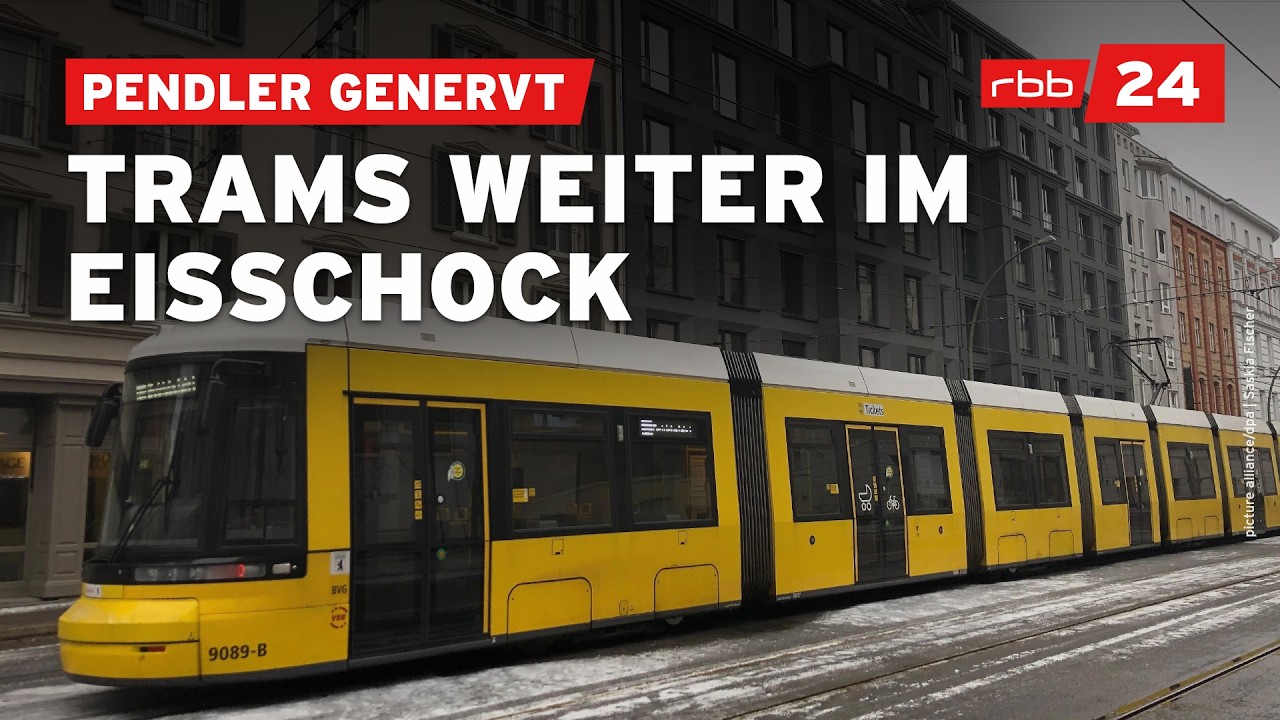 Nach Eisregen in Berlin: 1/3 des Tram-Netzes noch nicht in Betrieb