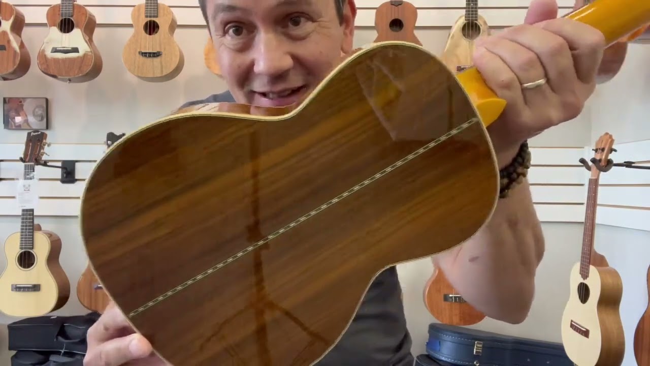 Ohana TK-42 Sinker Redwood/Rosewood Tenor Ukulele Demo/Review at Aloha City Ukes