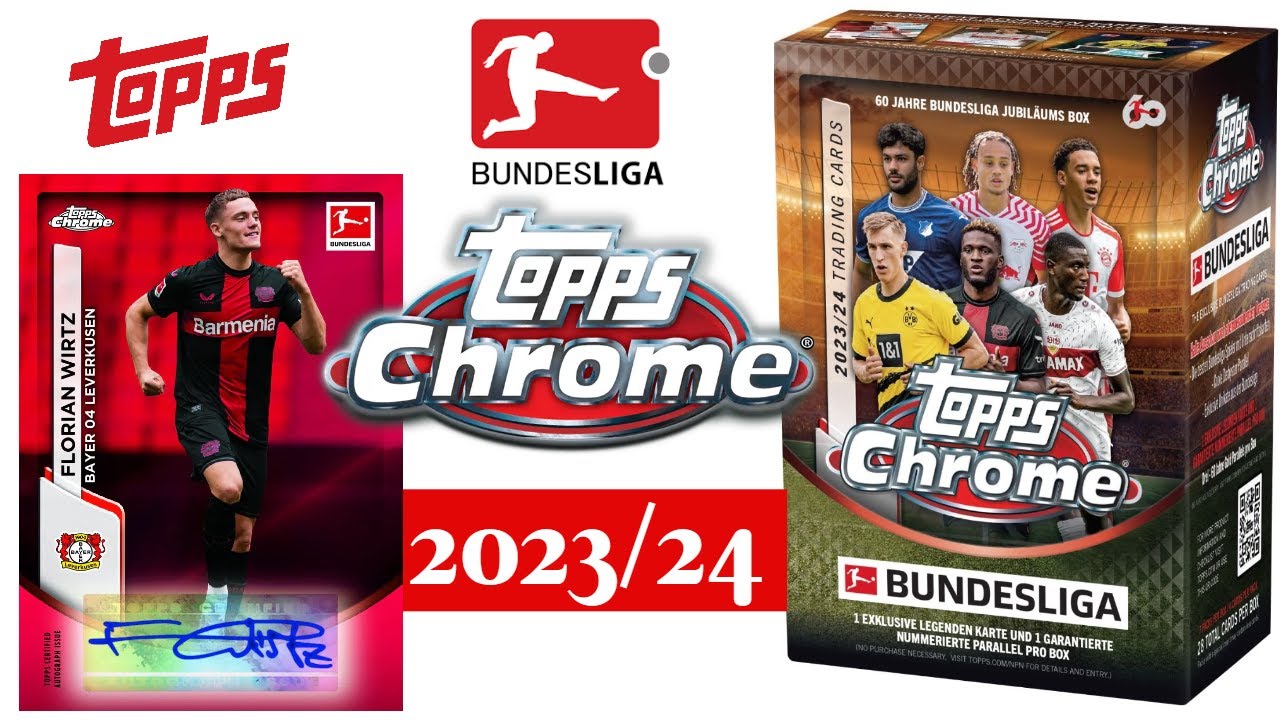 Topps Bundesliga Chrome 2023-24 | Blasterbox opening 🇩🇪 60j Bundesliga Jubiläum