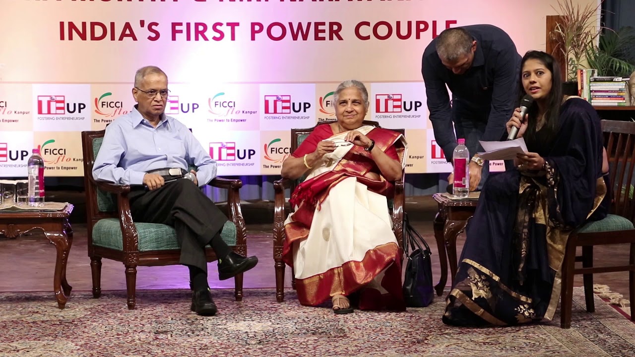 An evening with legends - Mr. and Mrs Narayan murthy- India's First Power Couple