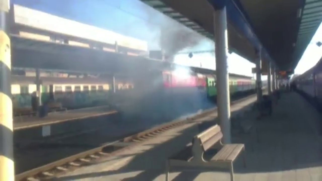 Požiar rušňa 750 129-9 na Os 9131 v žst. Prešov 18.10.2011