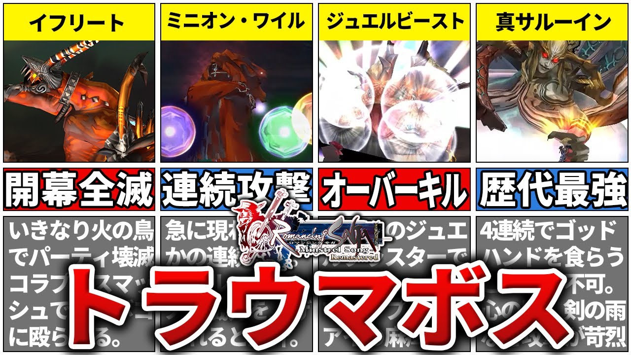 【ミンサガ】誰もが全滅させられたトラウマボスTOP7