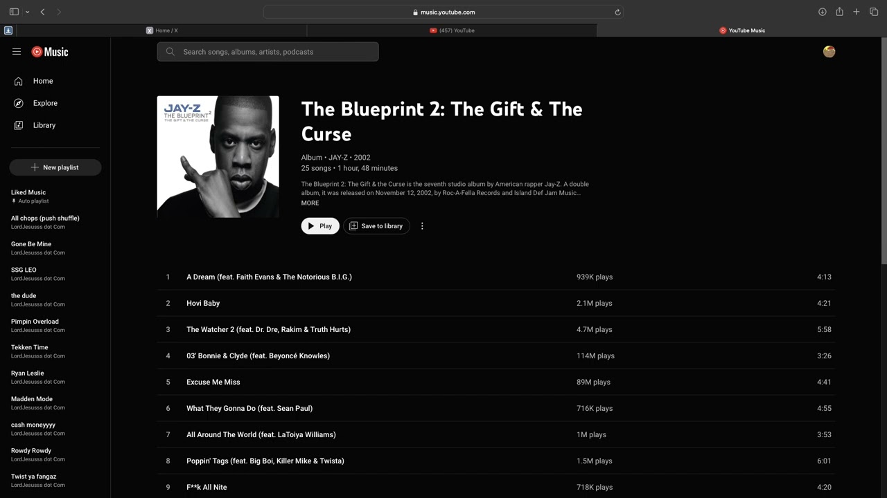 Jay-Z - Blueprint 2 (chopped and screwed)
