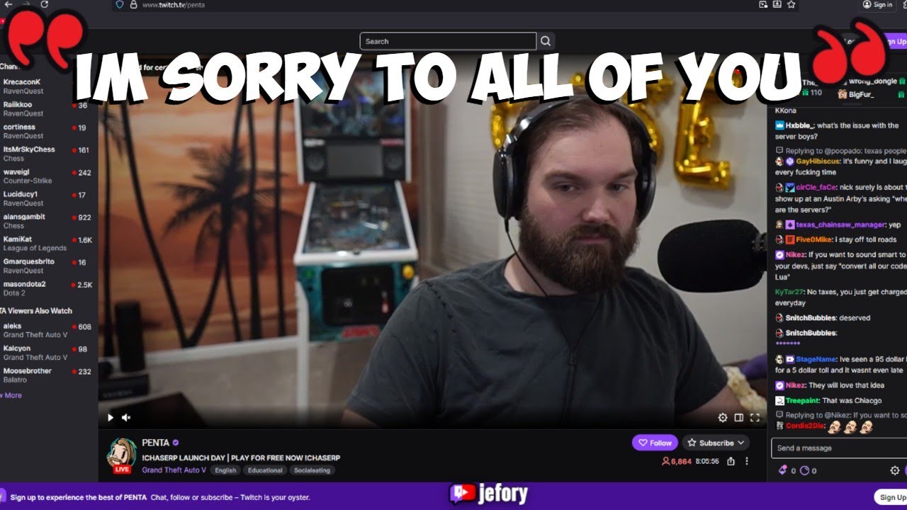 Jefory Reacts to Penta's Chase RP's Mass Delay Fail + Penta Apologizes to Everyone | Prodigy 2.6