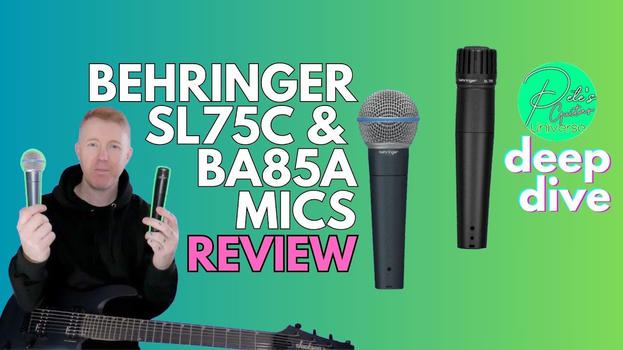 Behringer SL75c and BA85a Microphone Review - SM57 or SM58 killers?