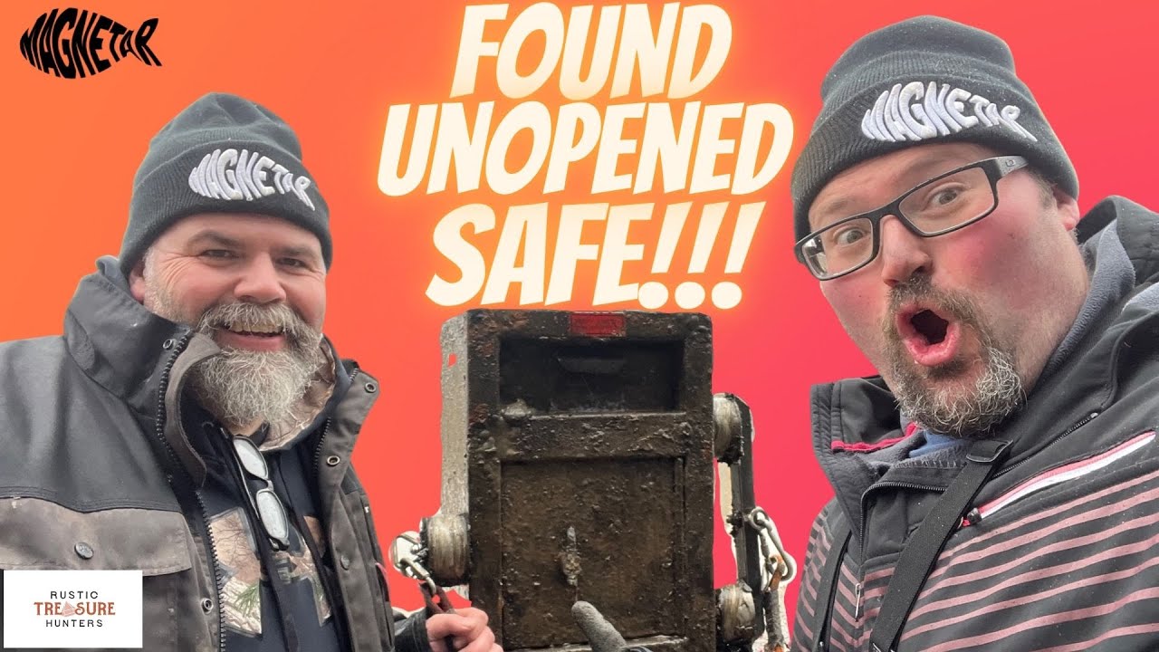 FOUND UNOPENED SAFE with Coins and Jewelry!!!!! #teammagnetar #magnetfishing #Treasure #coins #ring