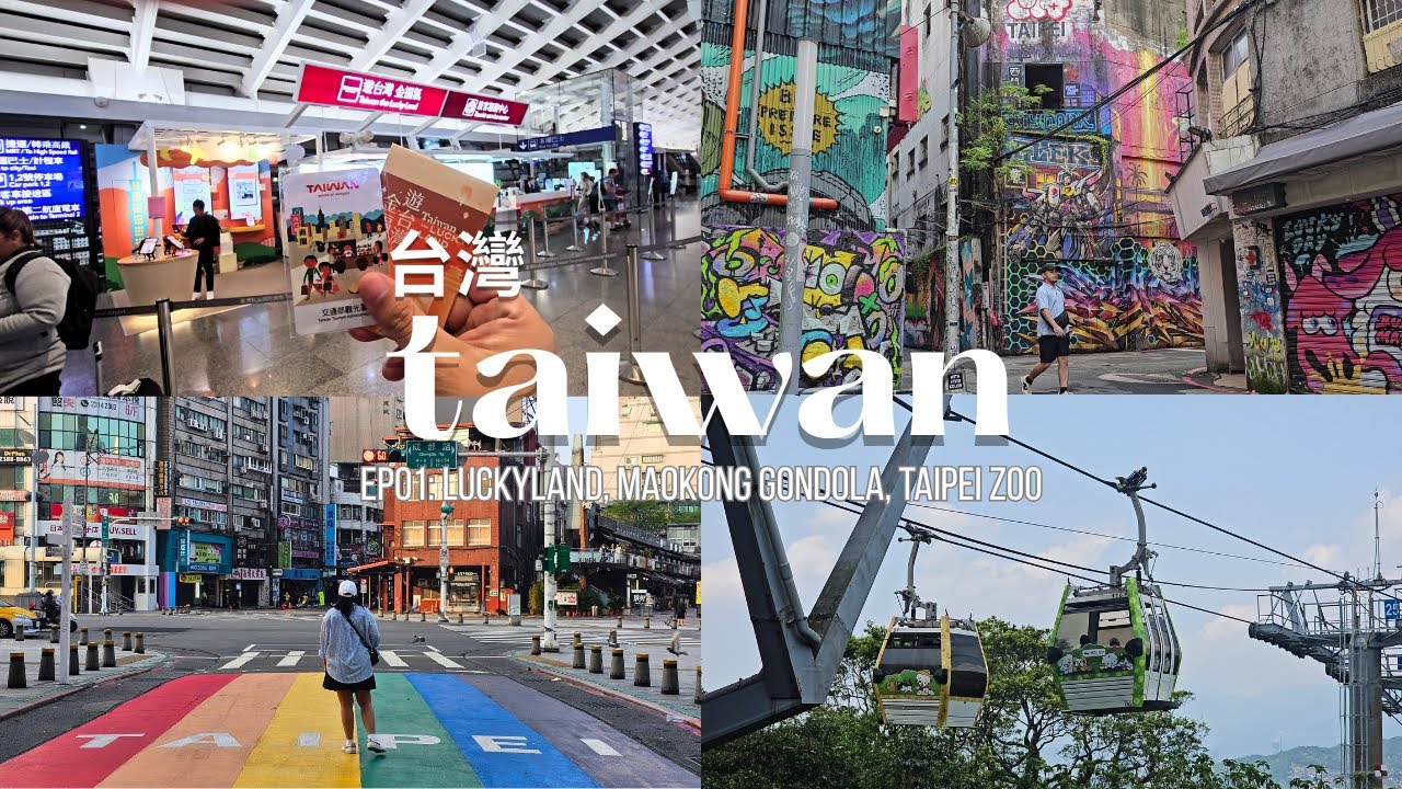 taiwan vlog | luckyland, maokong gondola, and taipei zoo