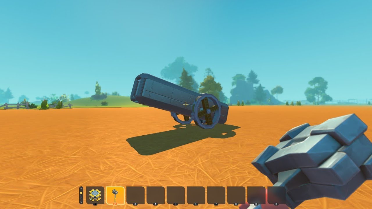 How to load And fire the cannon - Scrap Mechanic