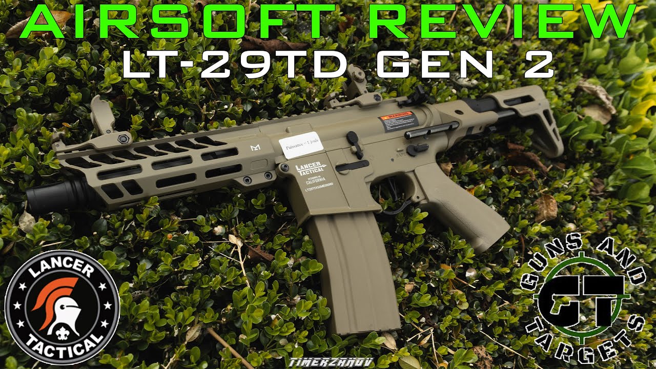 Airsoft Review #107 Lancer Tactical LT-29TD Gen 2 (M4 PDW) AEG (GUNS AND TARGETS) [FR]
