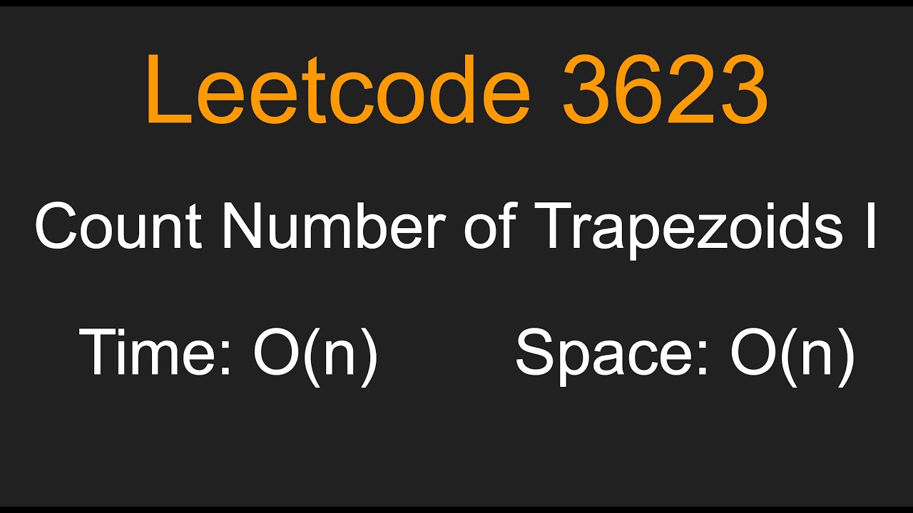 Count Number of Trapezoids I - Leetcode 3623 - Python