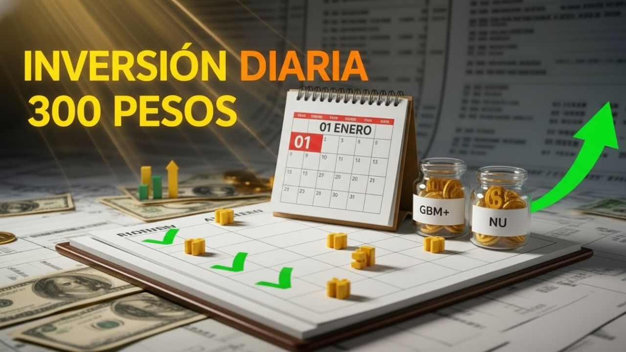 C&oacute;mo unirte al Reto 2026: 100 pesos a GBM+, 100 a Cetes Directo y 100 a Nu cada d&iacute;a