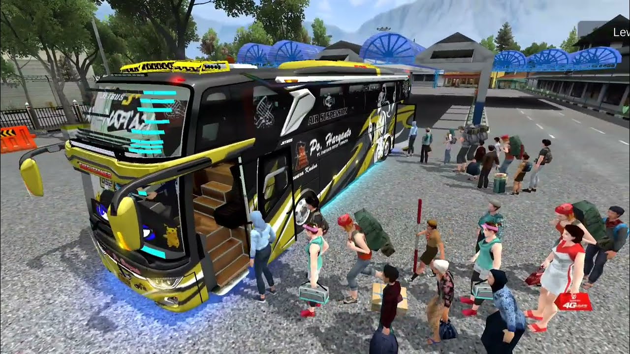 Bus An-Nafi'ah Po Haryanto Jemput Penumpang Dari Terminal Bandung Ke Yogyakarta Telolet Basuri 