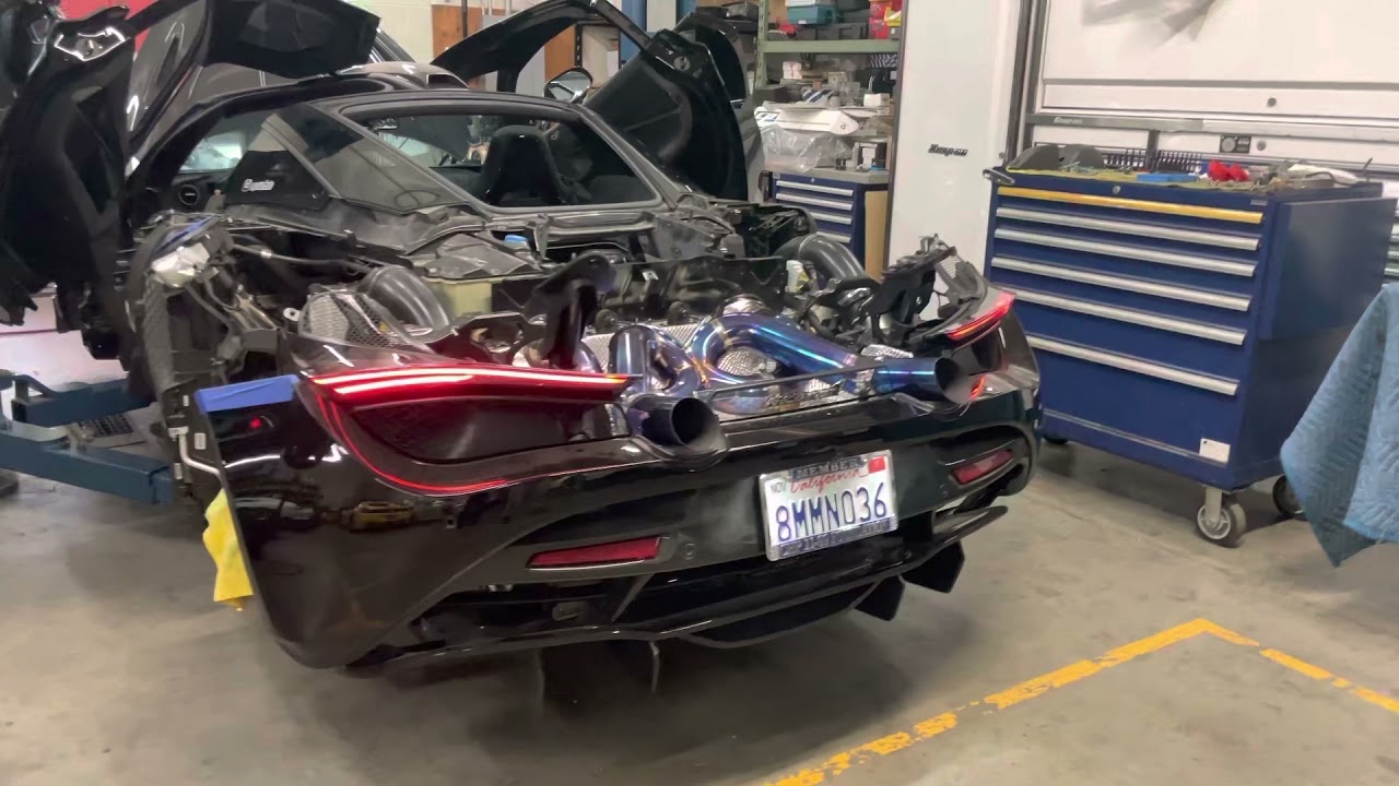 Mclaren 720s First Start + Light Revs with Unobtanium 3.5 in Titanium X Pipe & Inconel Downpipe