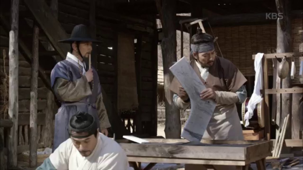 장영실 - 송일국, 대나무 피리의 삼분손익법을 박연에게 말하며 실력을 인정받다.20160221