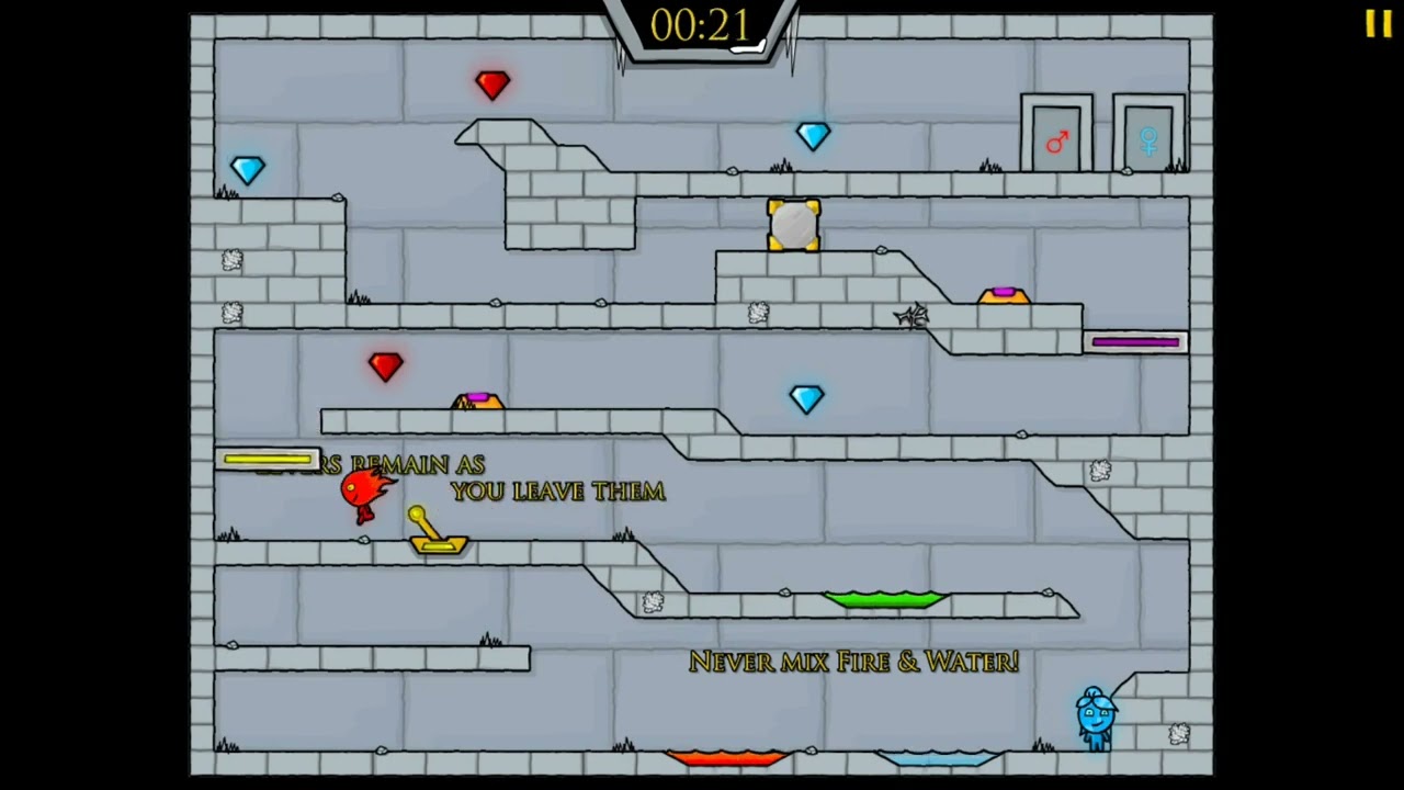 Red Boy and Blue Girl The Ice Temple gameplay || Game Insights