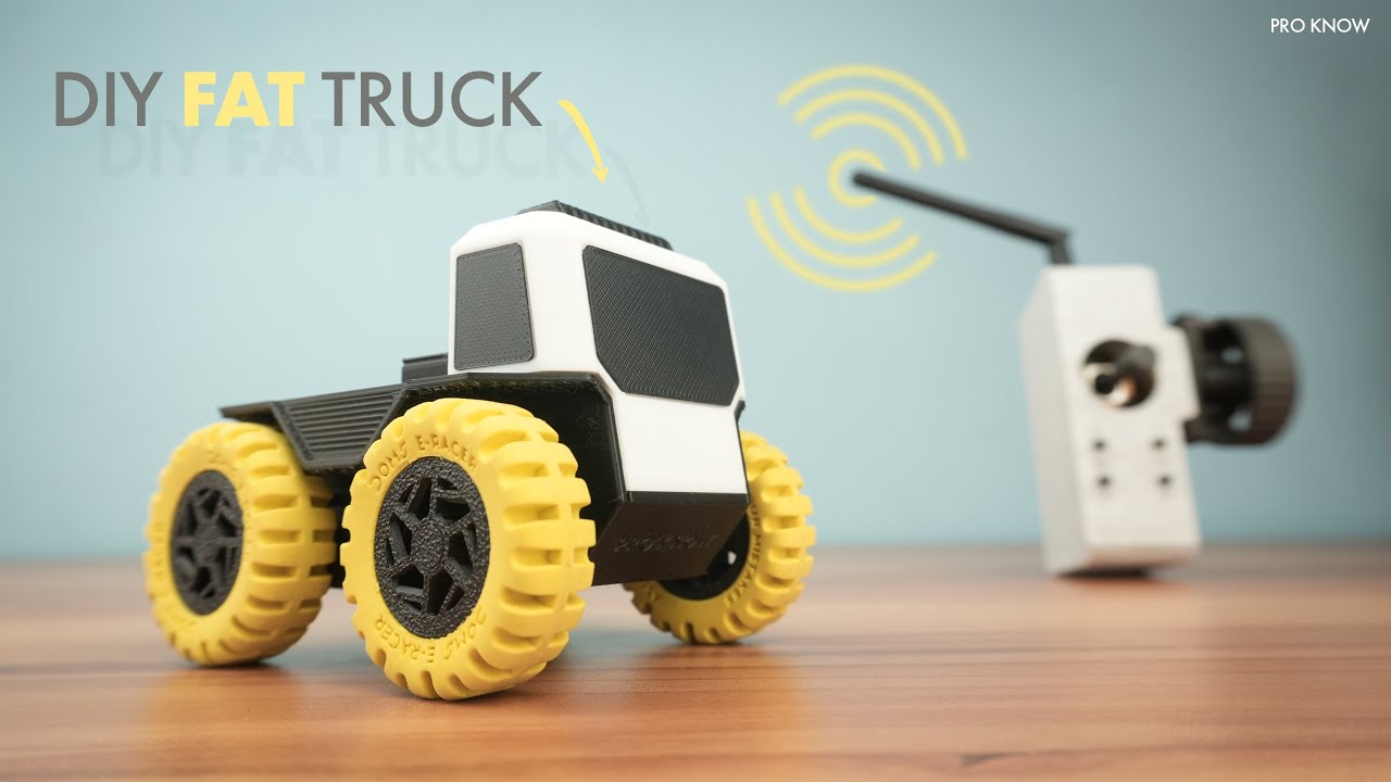 How I Built a 4WD 3D Printed RC Fat Truck | Remote Controlled Mini Beast
