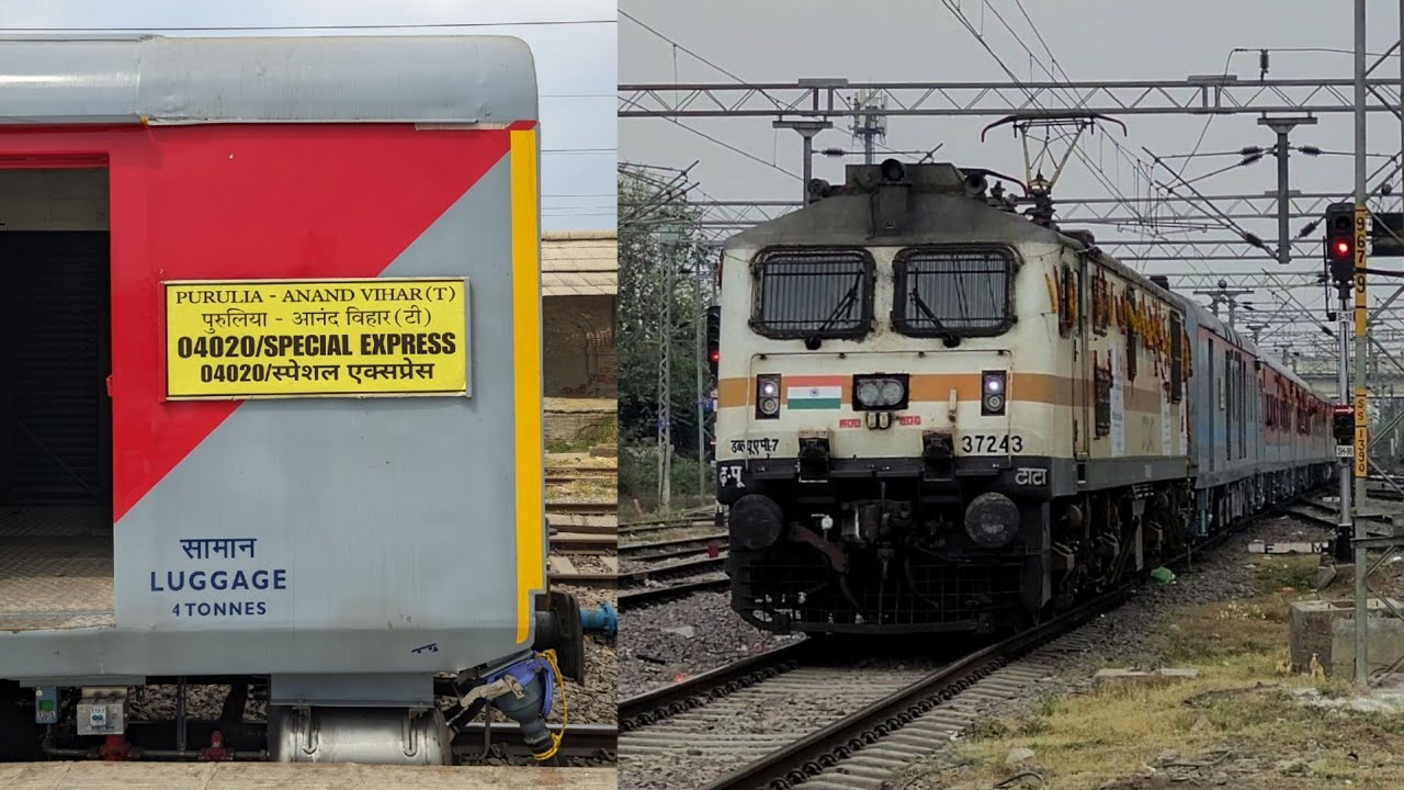04020 Purulia (Ranchi) - Anand Vihar Terminal New Weekly Train 1st time arriving at Ayodhya Cantt 😍🔥