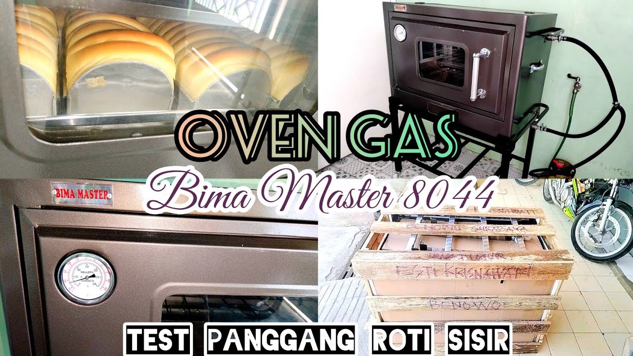 OVEN GAS BIMA MASTER 8044 LANGSUNG TEST PANGGANG ROTI SISIR 4LOYANG JOSS ❤️