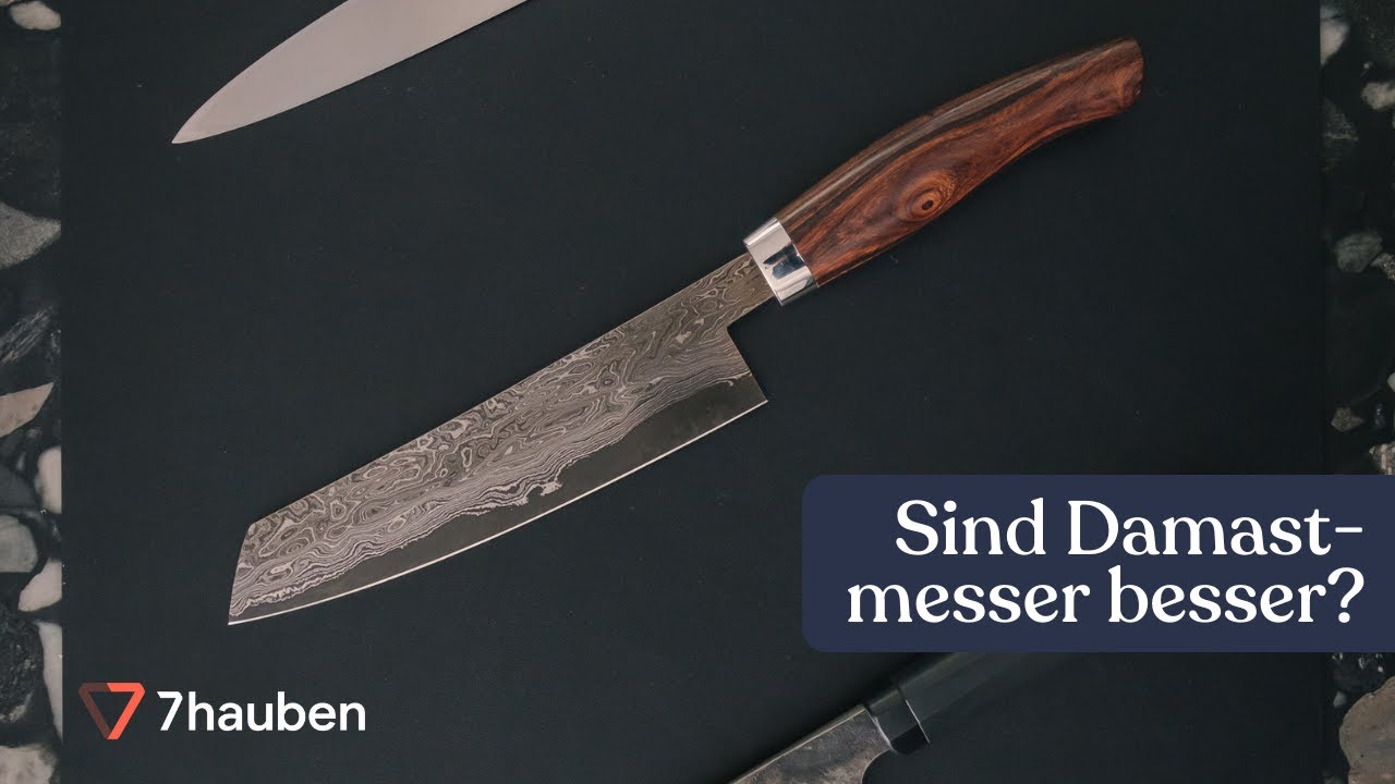 Sind Damastmesser besser als normale Messer? | Messerkurs mit Torsten Kluske | 7hauben