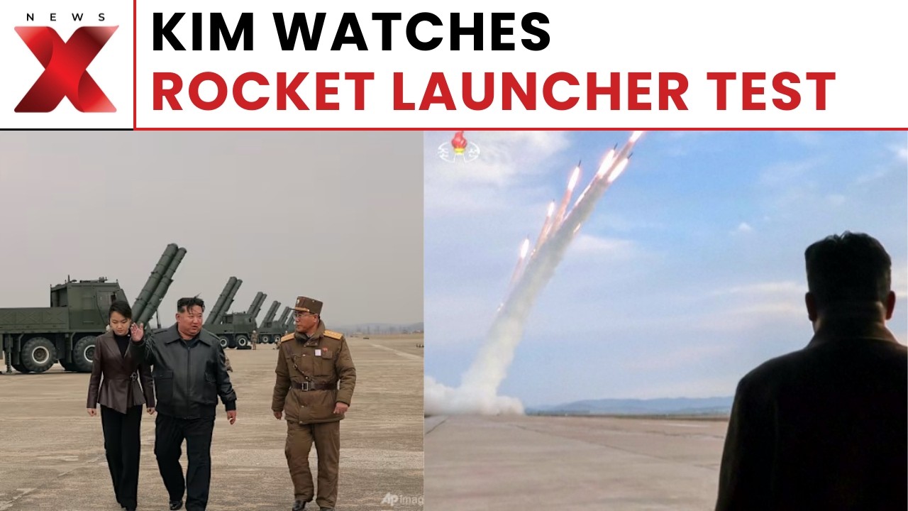 Kim Jong Un Oversees Test Launch of North Korea’s Multiple Rocket Launchers | NewsX