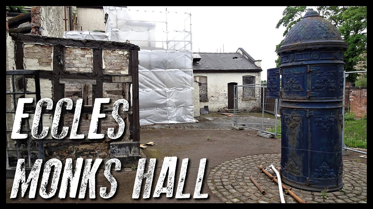 Monks Hall Eccles - Abandoned - What is this curious blue object in the garden #DrWho?
