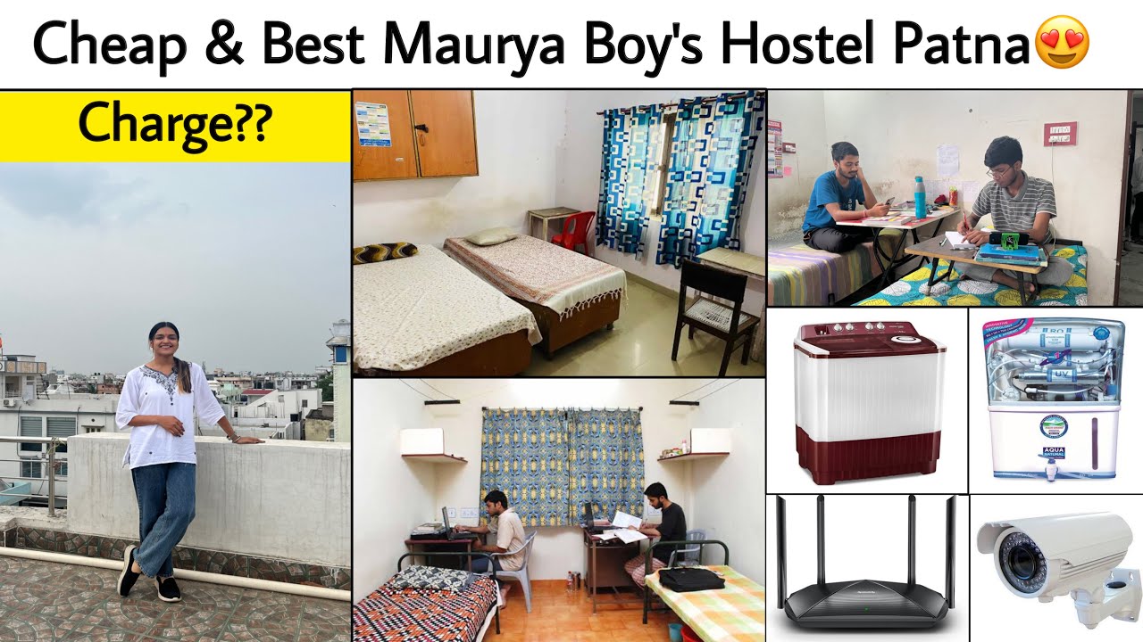 Patna के इस Boys Hostel में दूर - दूर से भी बच्चे आते हैं रहने😍| Maurya Boys Hostel & Pg Full Tour |