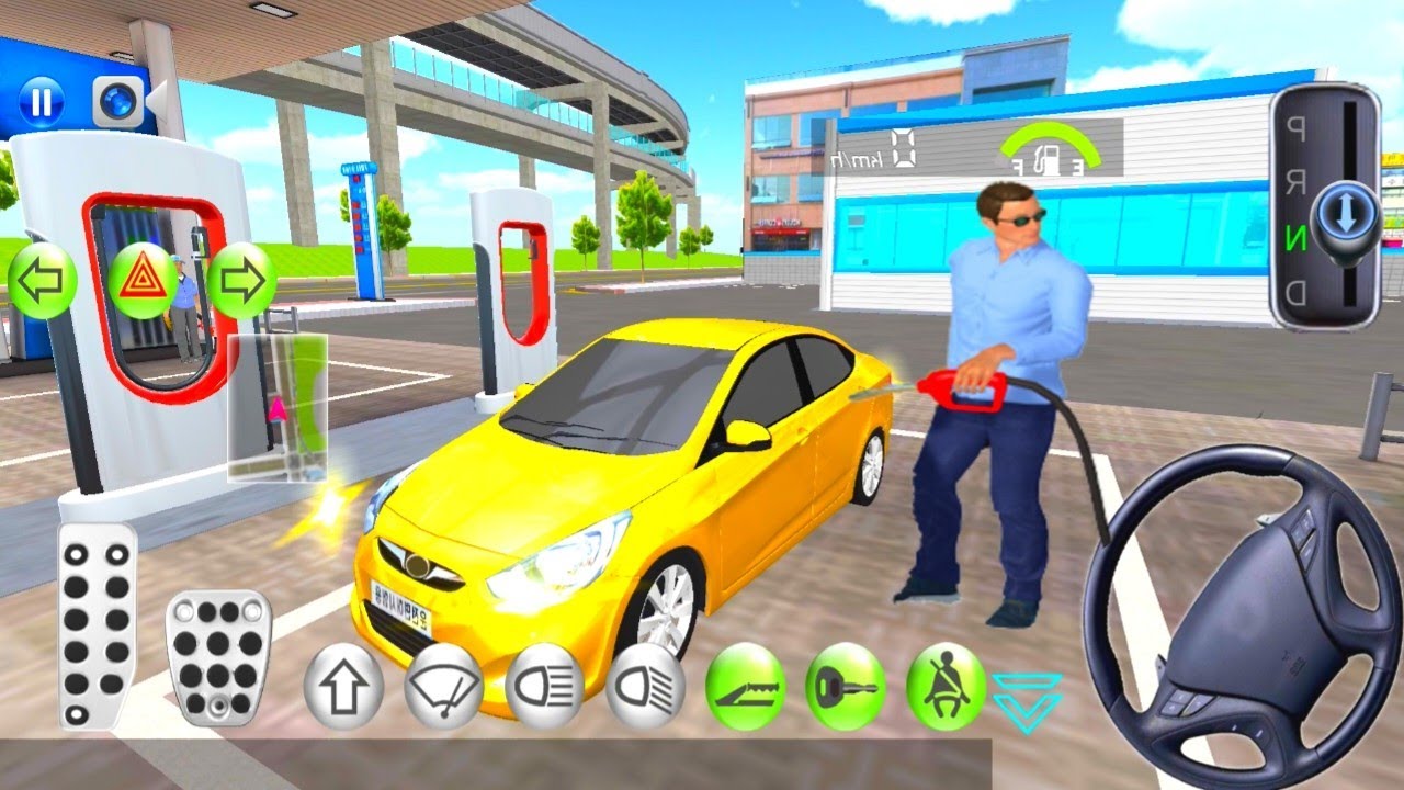 3D Driving Class Simulator - 3d Car Gameplay in New update Car gas Station
