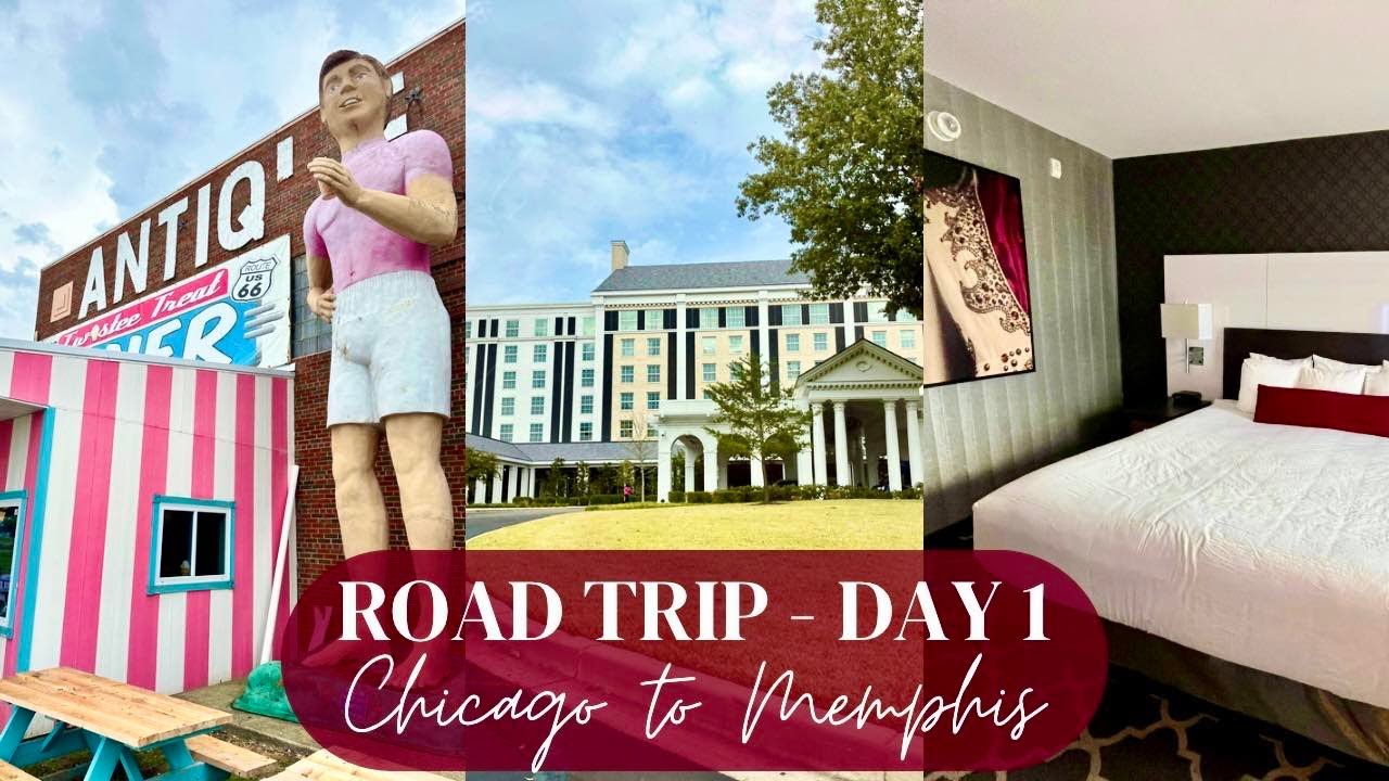 ROAD TRIP DAY 1 | Chicago to Memphis | Pink Elephant Antique Mall & The Guest House at Graceland