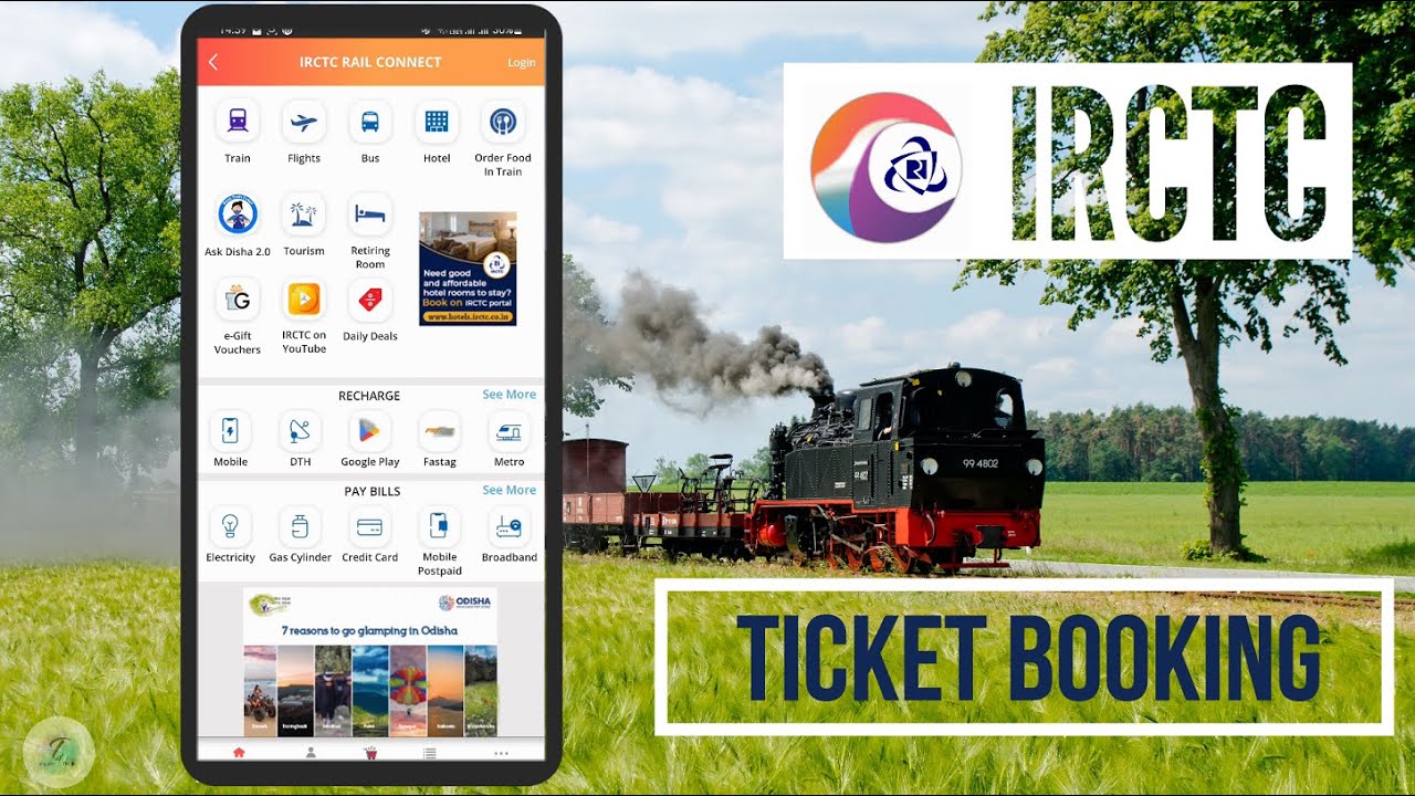 TRAIN TICKET BOOKING IN IRCTC APPLICATION || IRCTC ആപ്ലിക്കേഷനിൽ ഈസിയായി ടിക്കറ്റ് ബുക്ക് ചെയ്യാം!!.