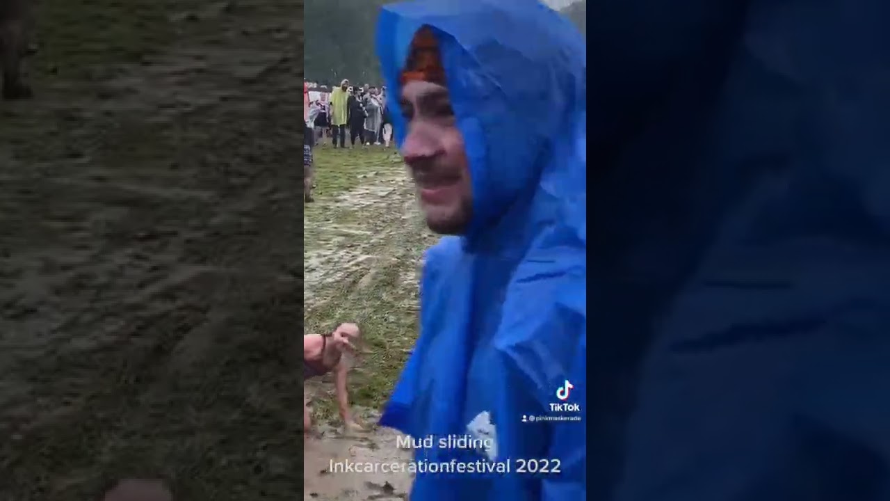 Mud sliding Inkcarcerationfestival 2022