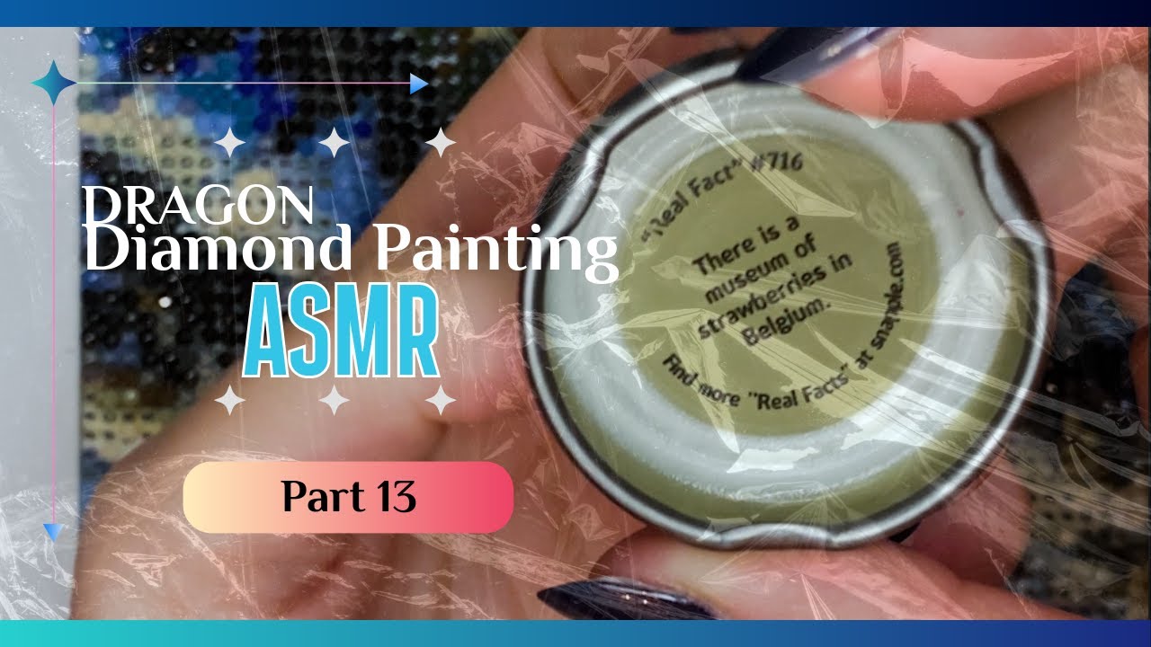 No Talking ASMR | 5D Diamond Painting Dragon Rider (Part 13)