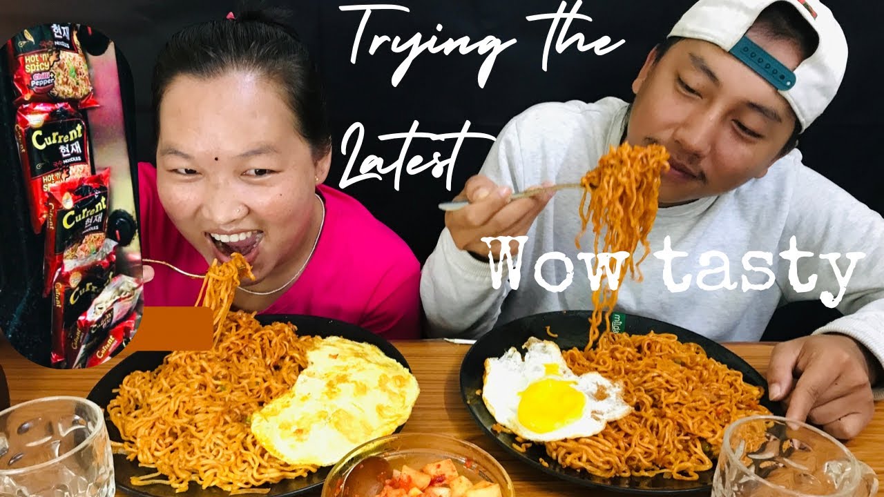6 pck spicy current nooddles  challenge 🥵🥵