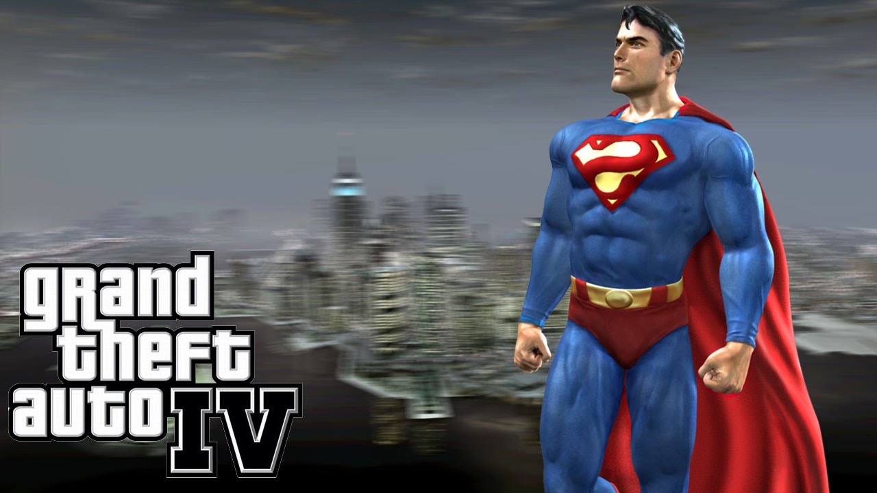 Gta 4 - Mods - Super Homem! Detonando Geral!