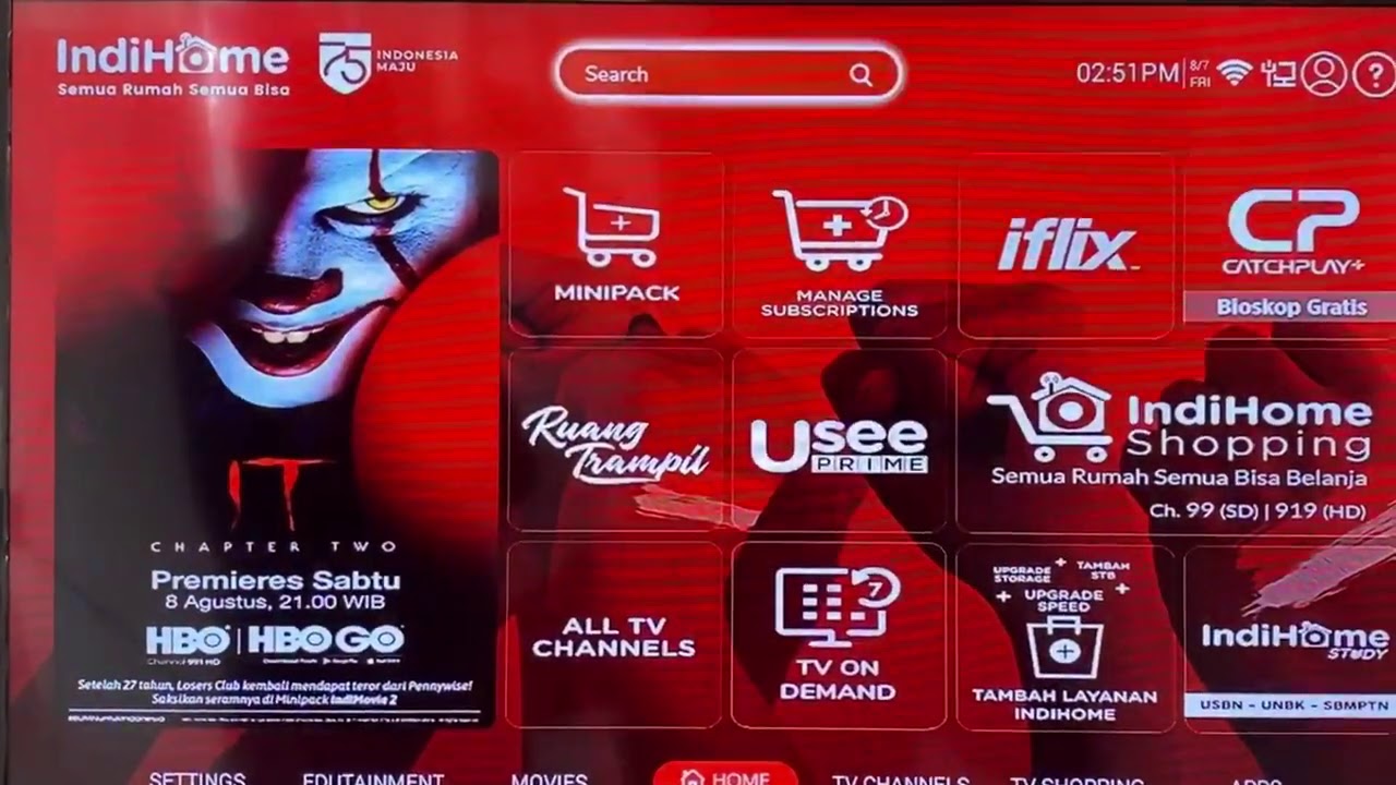 minipack add on useetv indihome