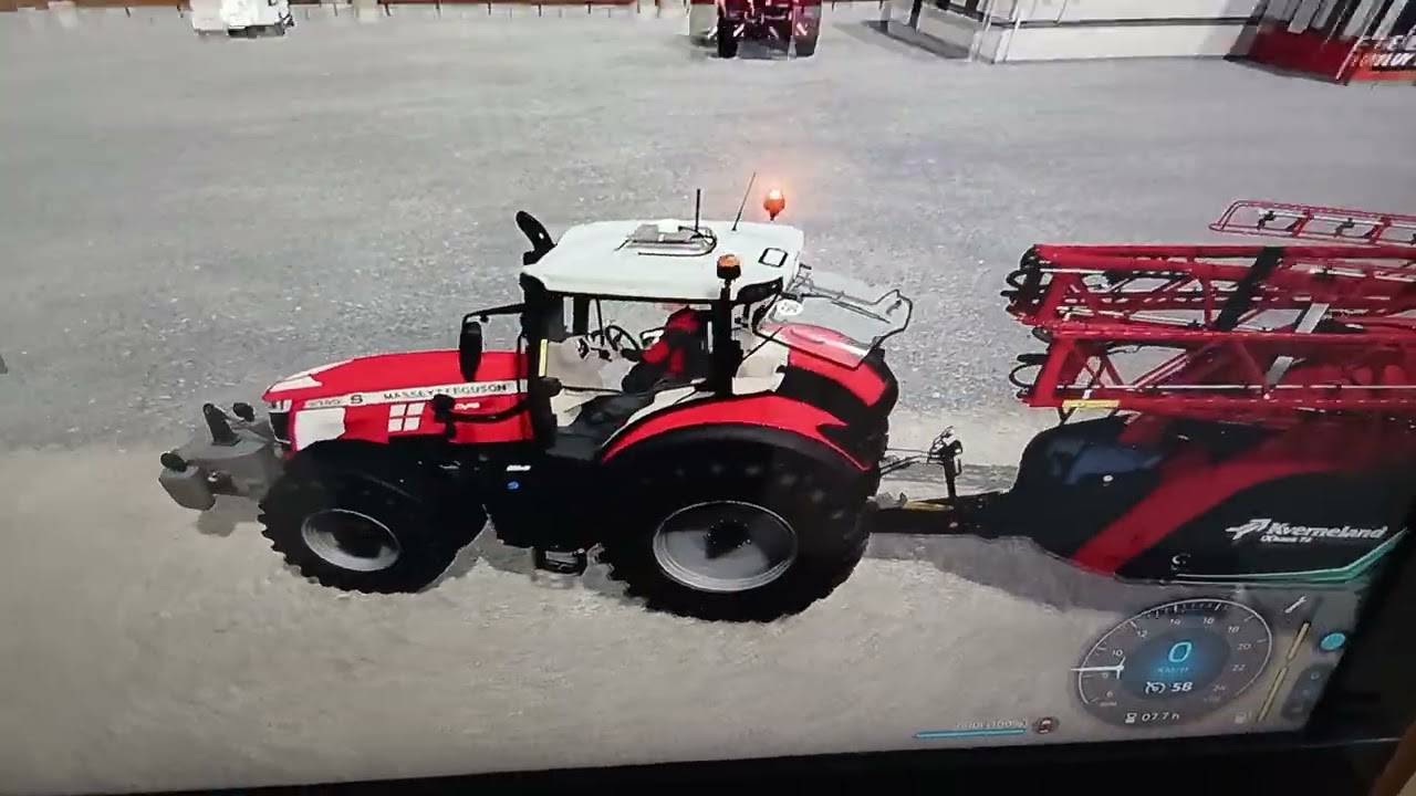 Lanchon christophe patron  8740s massey ferguson dyna vt  pulvérisateur  kvermeland x tracteur  t 4