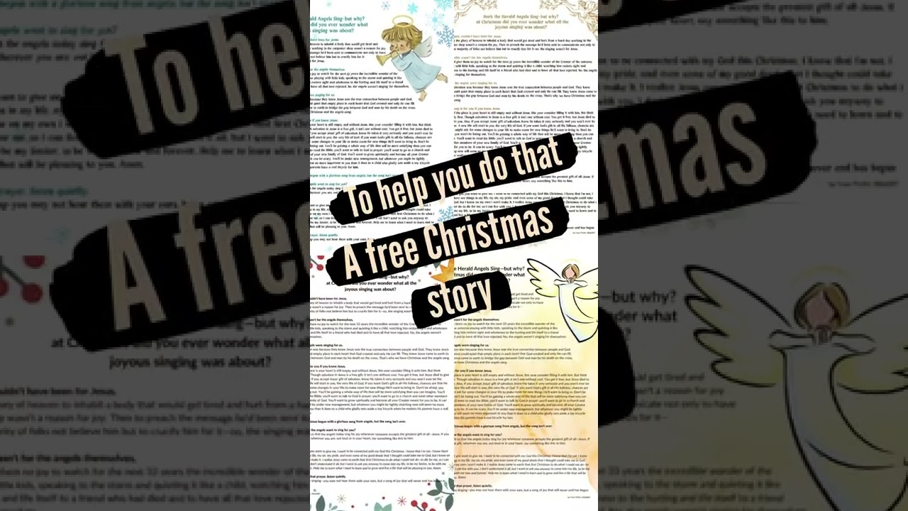 FREE Story to help you share Jesus at Christmas--in print, social media, whatever format you want!