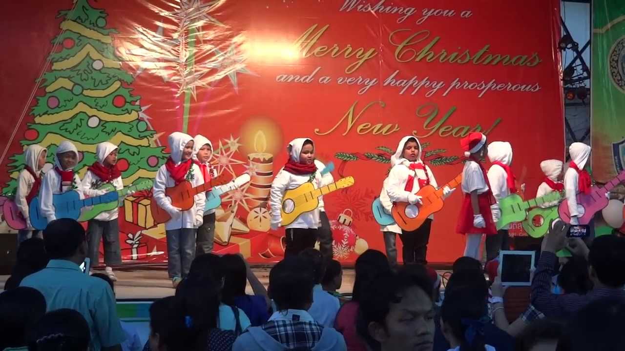 My grade 2 students (boys) dancing 