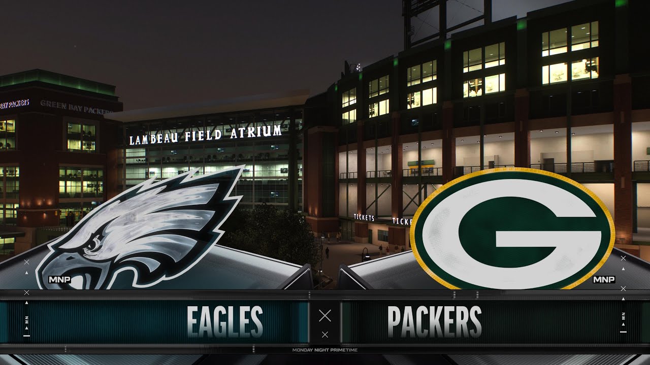 LIVE 🔴 Philadelphia Eagles @ Green Bay Packers - Monday Night Football - Madden Simulation!