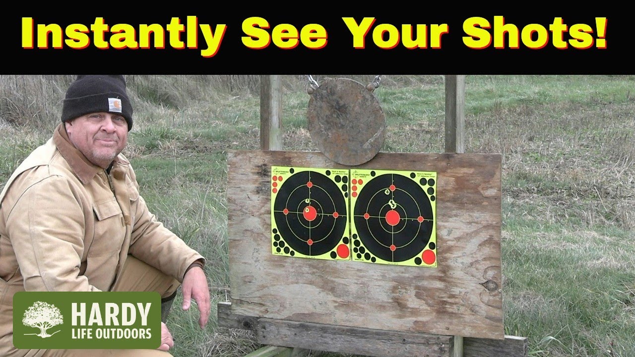Splatterburst Targets, 12 inch Stick & Splatter Self Adhesive Shooting Targets, Gun / Rifle / Pistol
