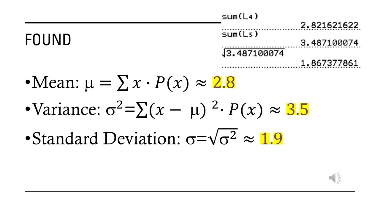 Probability Distribution (given frequency) in a TI 84+