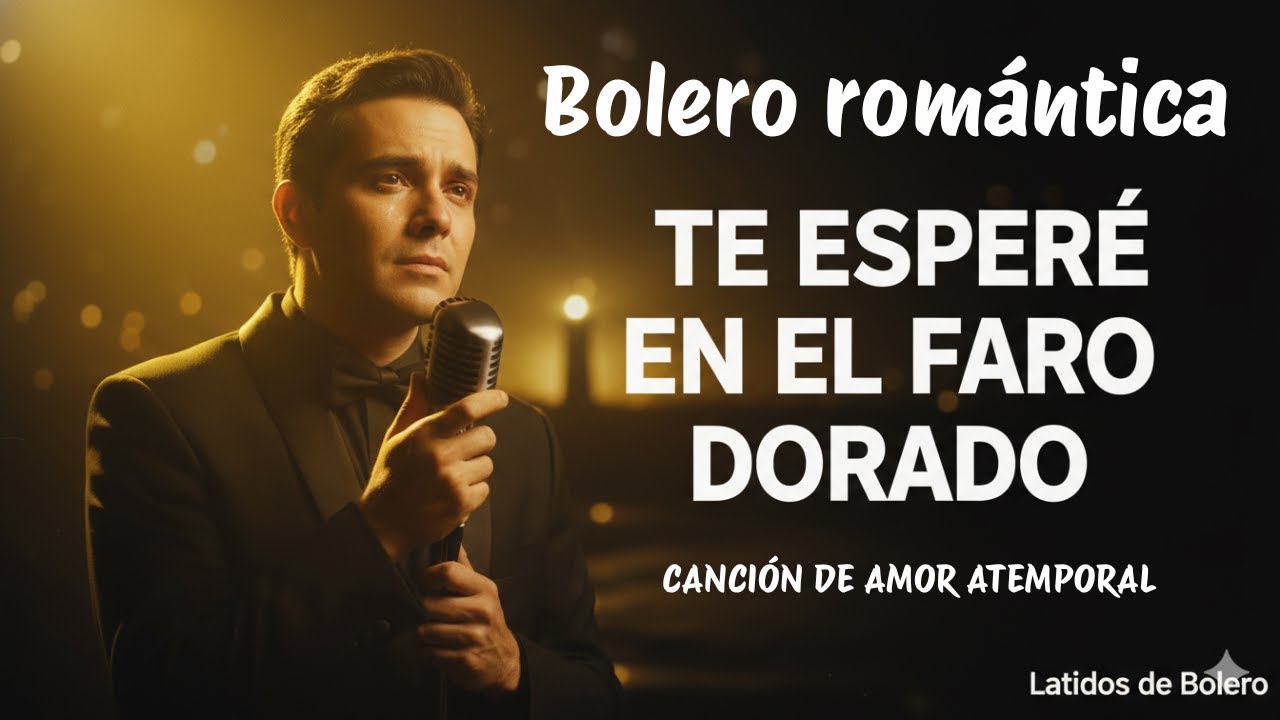 Te Esperé En El Faro Dorado, Bolero Romántico, Canción Nueva, Voz Masculina, Latidos de Bolero